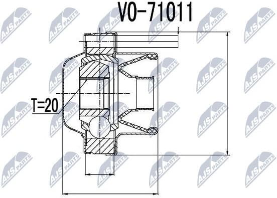 Joint, propshaft NPW-VV-006 - image 2
