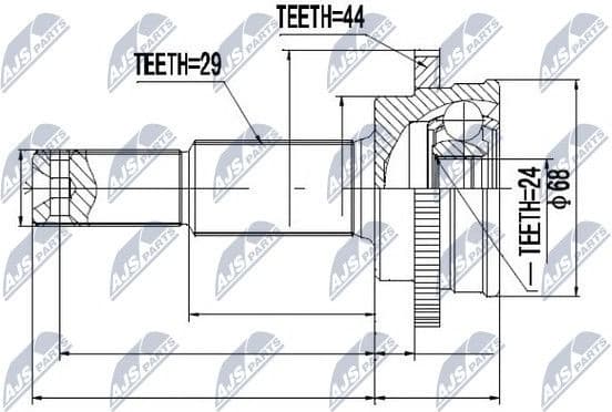 Joint Kit, drive shaft NPZ-NS-067 - image 2