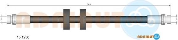 Brake Hose 13.1250