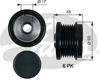 Alternator Freewheel Clutch DriveAlign™ OAP7155