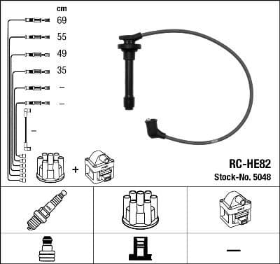 Ignition Cable Kit RC-HE82