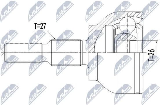 CV joint outer NPZ-FR-044 - image 2