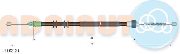 Cable Pull, parking brake 41.0212.1