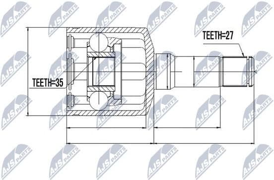 Joint Kit, drive shaft NPW-PL-011 - image 2