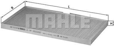 Filter cabin LA58 - image 3