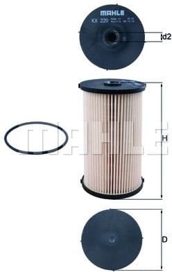 Filter diesel fuel KX220D - image 8