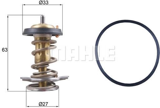 Thermostat, coolant BEHR TX26482D - image 2