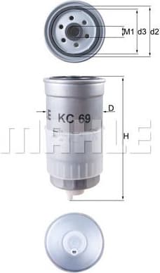 Filter diesel fuel KC69 - image 3
