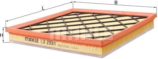 Filter air LX2881 - image 3