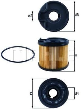 Filter diesel fuel KX87D - image 2