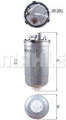 Filter diesel fuel KL157/1D - image 3