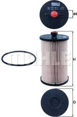 Filter diesel fuel KX222D - image 2