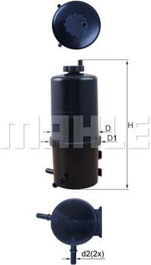 Filter diesel fuel KL787 - image 3