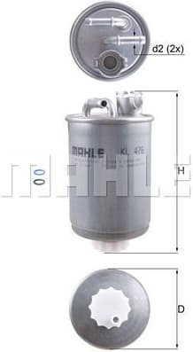 Filter diesel fuel KL476D - image 3