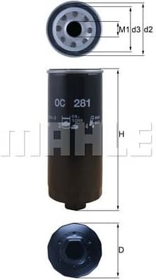 Oil Filter OC281 - image 2