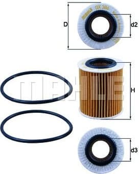 Filter oil OX386D - image 2