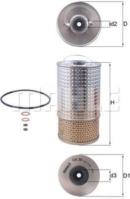 Filter oil OX38D - image 2