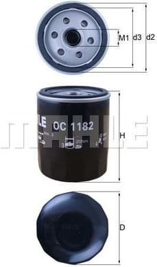 Filter oil OC1182 - image 3