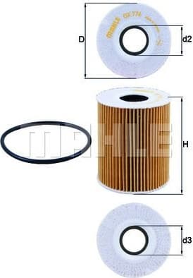Filter oil OX776D - image 7