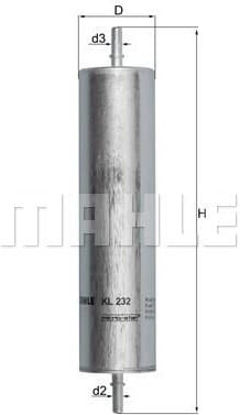 Filter diesel fuel KL232 - image 2