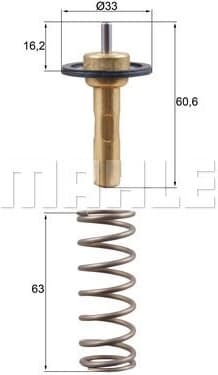 Thermostat, coolant BEHR TX31190D - image 2