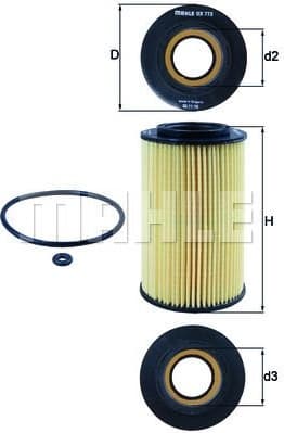 Filter oil OX773D - image 2