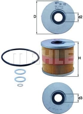 Filter oil OX122D - image 2