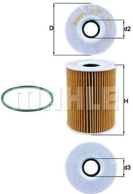 Filter oil OX254D4 - image 2