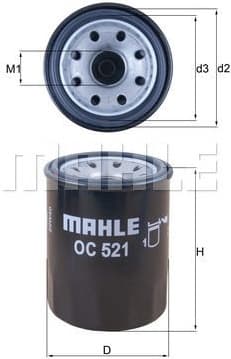 Filter oil OC521 - image 3