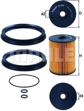 Fuel Filter KX504D - image 2