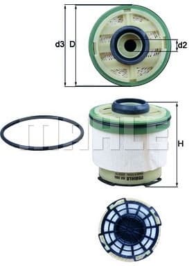 Filter diesel fuel KX385D - image 3