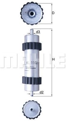 Filter diesel fuel KL1102 - image 2