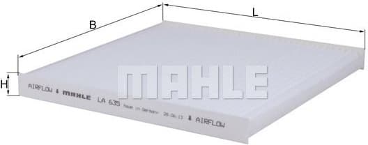 Filter, cabin air LA635 - image 2