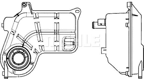 Expansion Tank, coolant BEHR CRT 26 000S - image 2