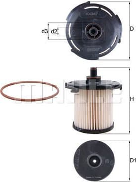 Filter diesel fuel KX387D - image 3