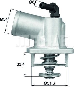 Thermostat, coolant BEHR TI5492D - image 2