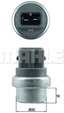 Sensor, coolant temperature BEHR TSE23 - image 2