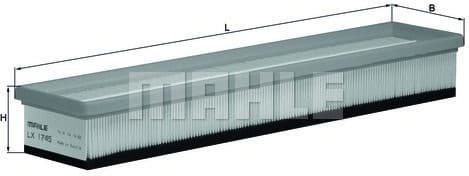 Filter air LX1745 - image 2