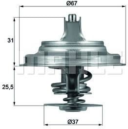 Thermostat, coolant BEHR TX2571D - image 2