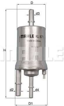 Filter diesel fuel KL871 - image 2