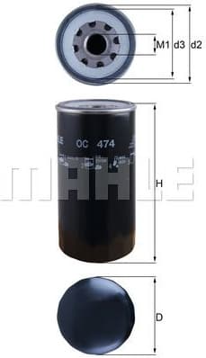 Oil Filter OC474 - image 2