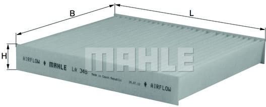 Filter, cabin air LA345 - image 2