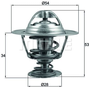 Thermostat, coolant BEHR TX20388D - image 2