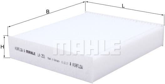 Filter, cabin air LA251 - image 2