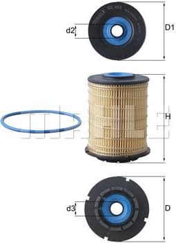 Filter diesel fuel KX404D - image 2