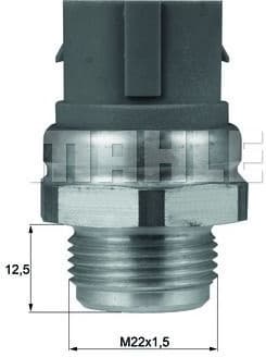 Temperature Switch, radiator fan BEHR TSW48D - image 2