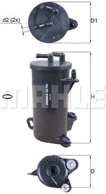 Filter diesel fuel KL764D - image 2