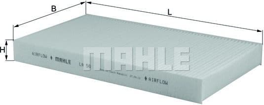 Filter, cabin air LA56 - image 2