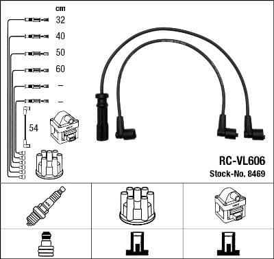 Ignition Cable Kit RC-VL606