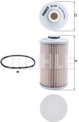 Filter diesel fuel KX344D - image 2